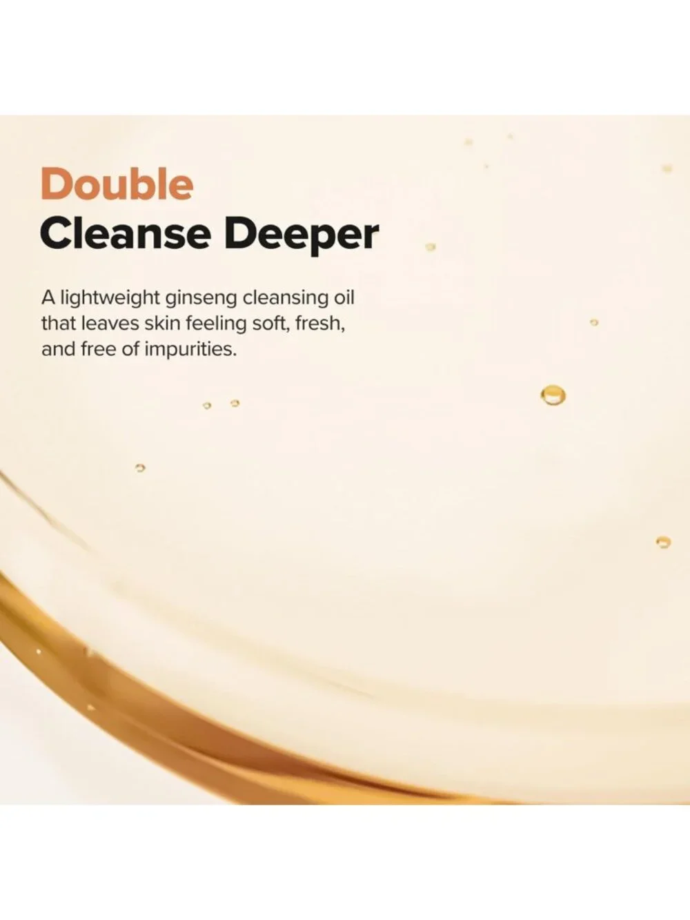 Ginseng Cleansing Oil - Waterproof Makeup Remover for Sensitive, Acne-Prone